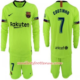 Maillot/Tenue Barcelone Coutinho 7 Enfant Extérieur 2018/2019 Manche Longue